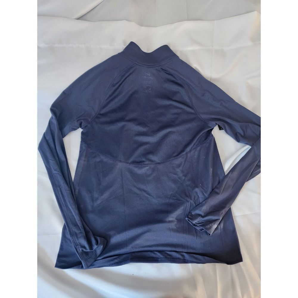 NIKE DRI FIT RED SOX 1/4 ZIP SLIM FIT WOMENS SHIRT SIZE MEDIUM BLUE NEW TAGS - Picture 4 of 4